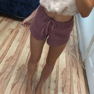 Purple shorts